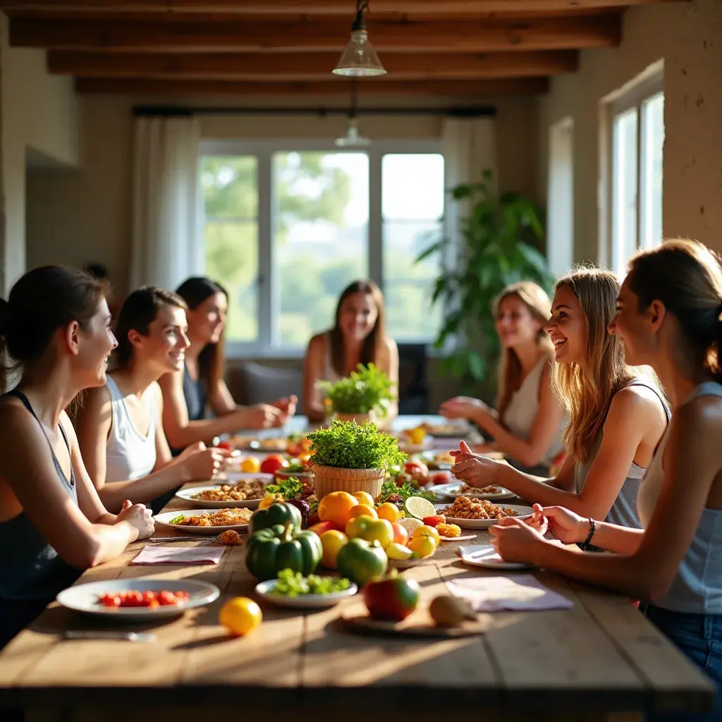 Clase de aeróbic en grupo, enfocándose en la pérdida de peso y el acondicionamiento.